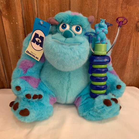 Disney Pixar Collection Monsters INC Sully Plush Toy & Sully Spinning Toy - Picture 1 of 14